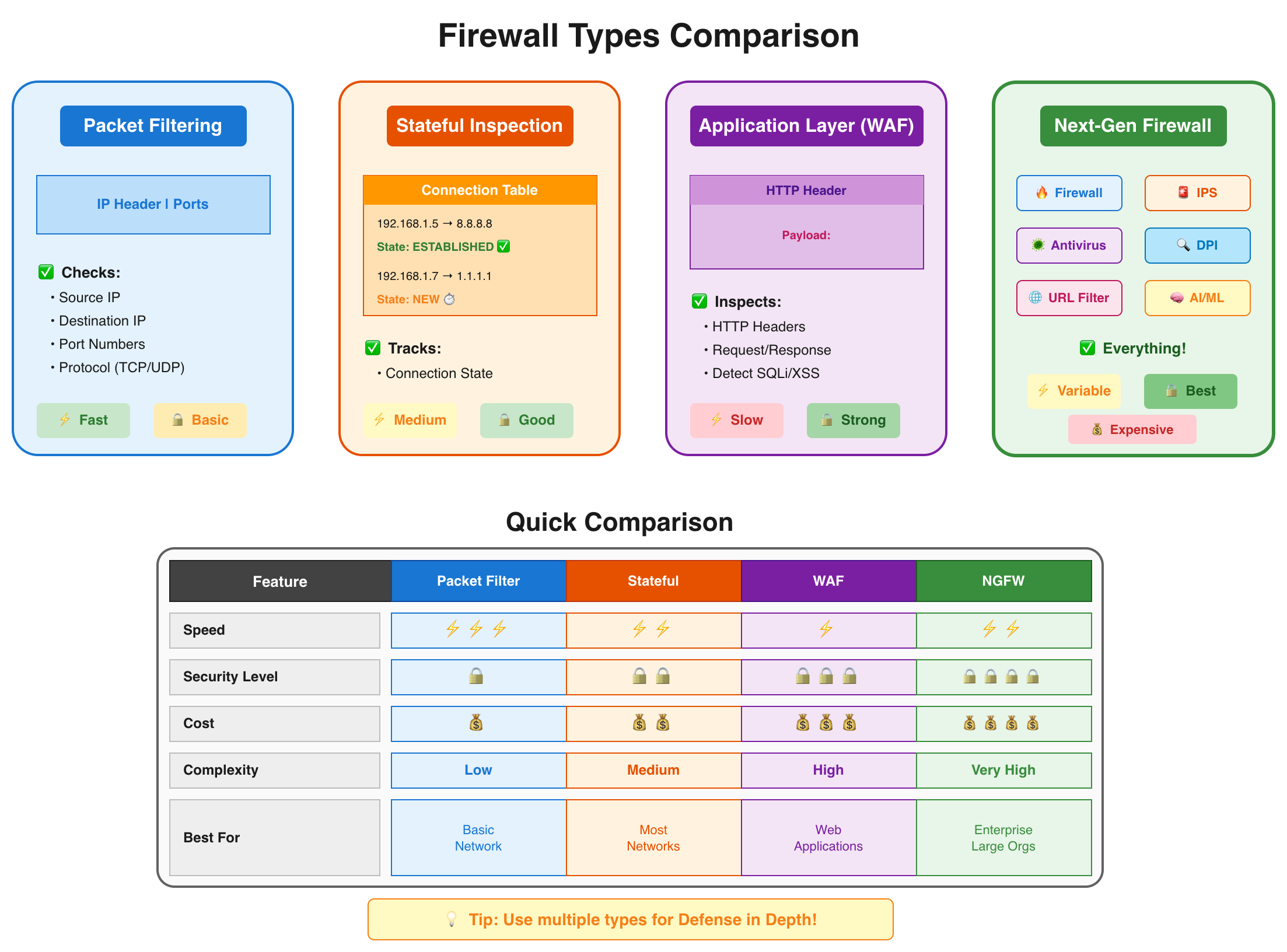 Firewall Types Diagram